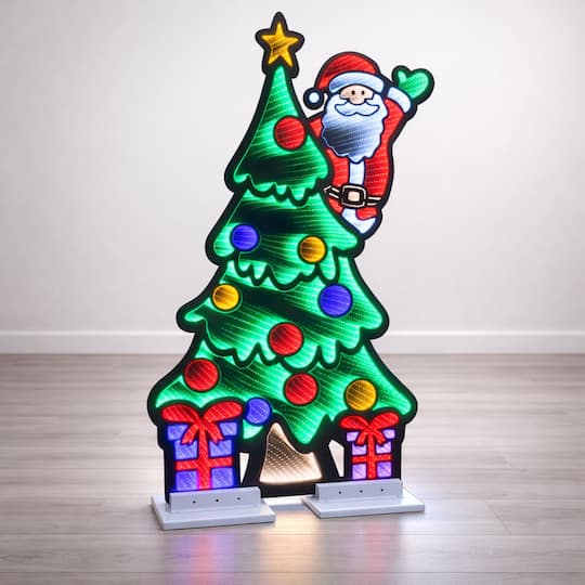 Melrose 48" Santa & Christmas Tree EkkoLight